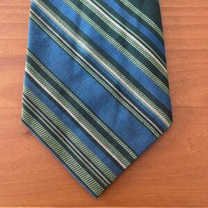 Green and Blue Striped tie